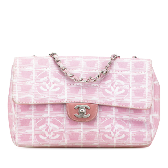 Pre-Loved Chanel Medium New Travel Line Nylon Single Flap - Picture 1 of 10